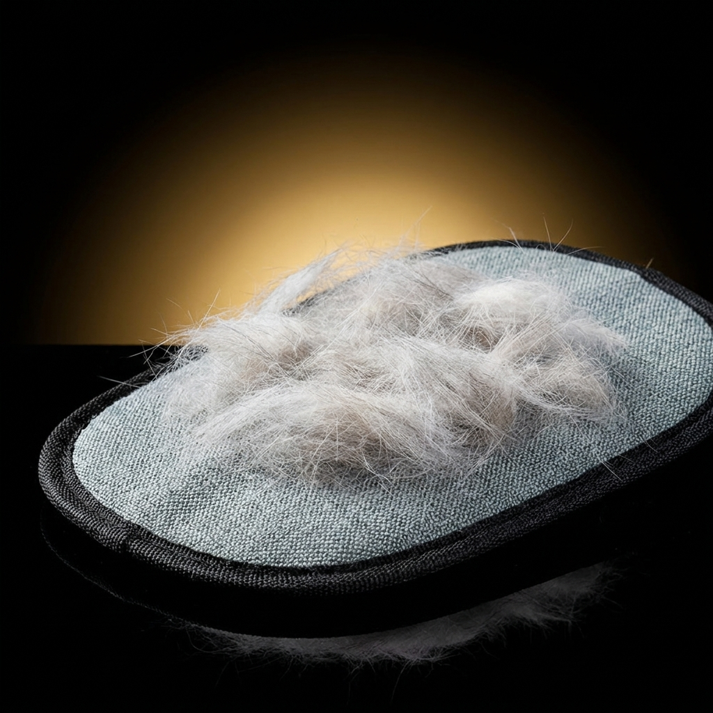 FURVIX collecting pet fur into a clump